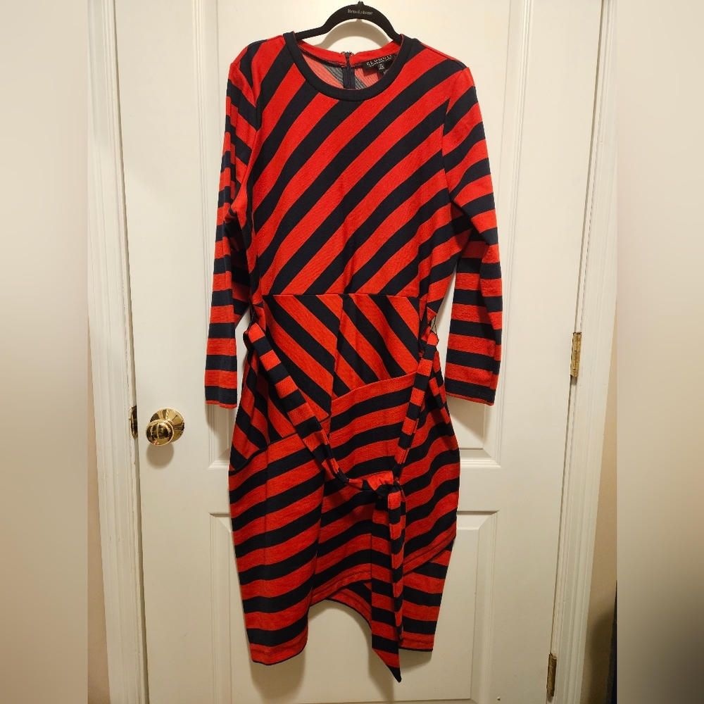 Eloquii stripe dress sz 24